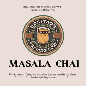 Heritage Trading Corp Masala Chai label