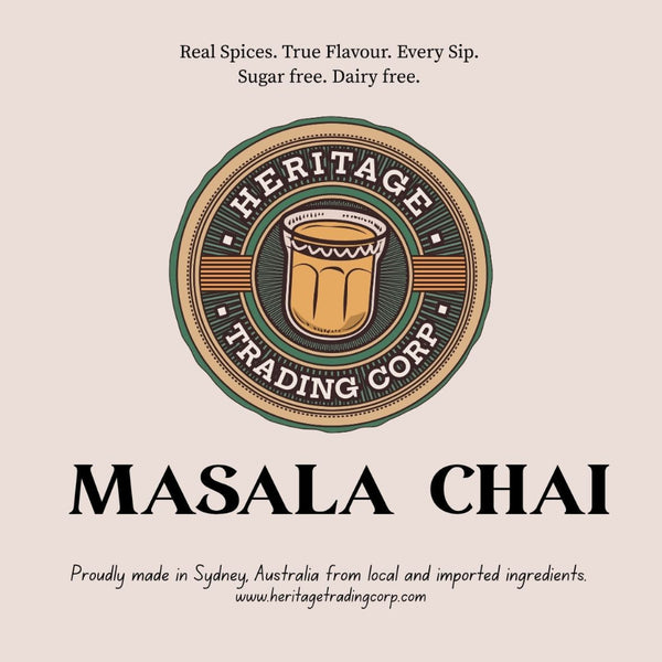 Heritage Trading Corp Masala Chai label